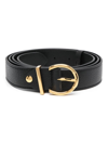 Coccinelle Grained Leather Shoulder Strap Beth In Black