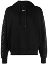 OFF-WHITE ARROWS-EMBROIDERED COTTON HOODIE