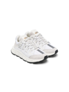 Versace Trigreca Logo-print Leather Low-top Trainers 8-10 Years In White