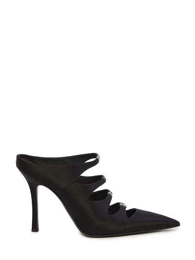 Alexander Wang Women's Lolita 105mm Pointed Mules In Black