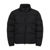 Stone Island Compass-patch Padded Down Jacket In Black