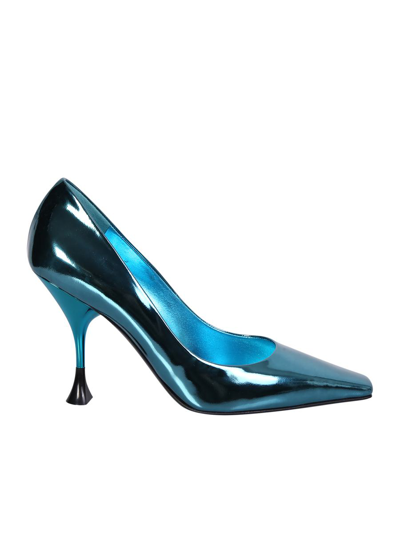 3juin Bahia Vegas Sky Stilello Heels In Verde Blu E Verdi