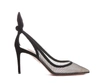 Aquazzura 85mm Mesh-panelled Pumps In Black