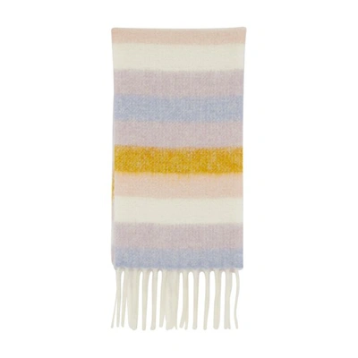 Apc Swan Scarf In Pink_ecru