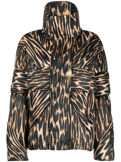 John Richmond Leopard-print Puffer Jacket In Leopardato