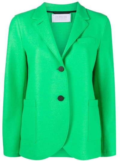 Harris Wharf London Single-breasted Wool Blazer In Green