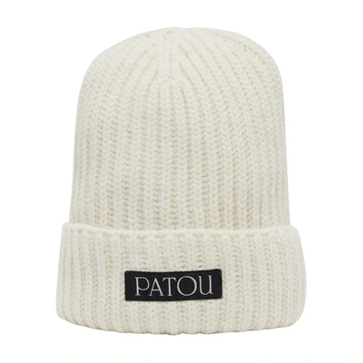Patou Logo Beanie In Avalanche