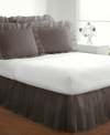Fresh Ideas Ruffled Eyelet 14 Drop Bedskirts In Grey