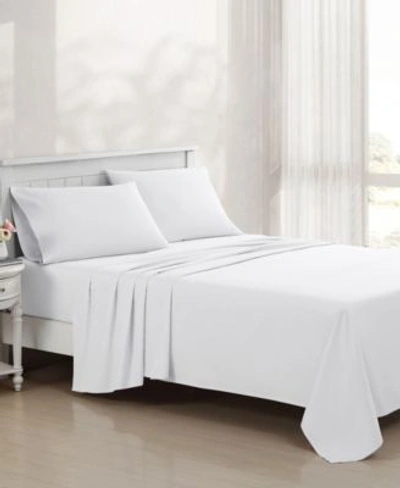 Laura Ashley 800 Thread Count Sateen Cotton Blend Sheet Sets Bedding In White