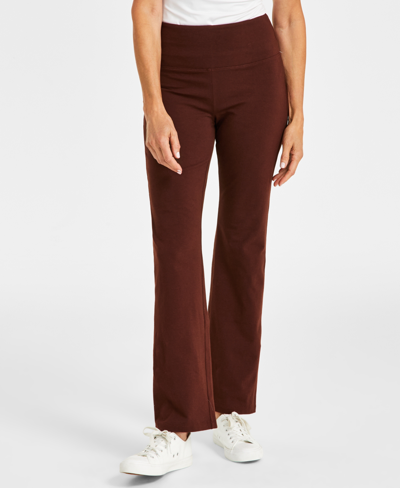 Style & Co Women's High Rise Bootcut Leggings, Created For Macy's In Grand Brown