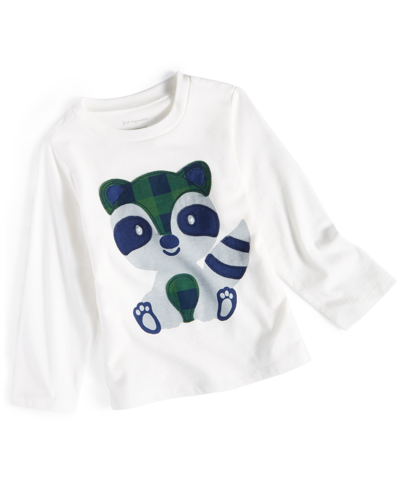 First Impressions Baby Boys Wild Friend Shirt, Created For Macy's In Angel White