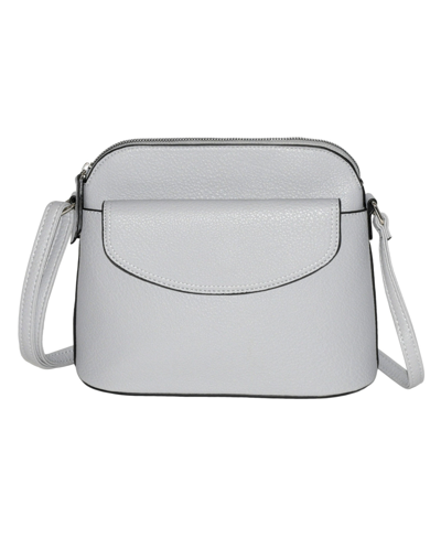 Nicci Crossbody With Front Flap In Grey