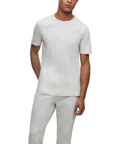 Hugo Boss Boss By  Men's Seasonal Pattern Regular-fit T-shirt In White