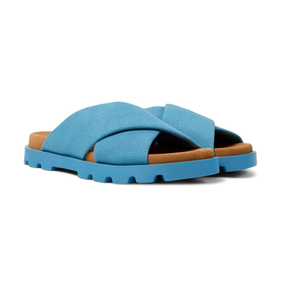 Camper Brutus Slide Sandal In Blue