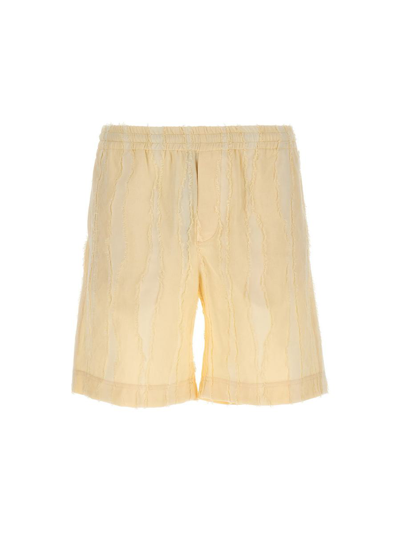 MSGM MSGM FIL DE COUPE BERMUDA SHORTS