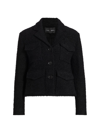 Proenza Schouler Women's Terry Tweed Jacket In Black