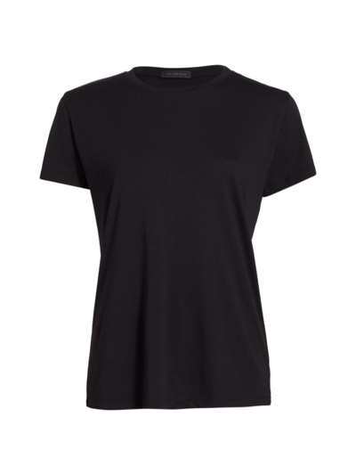 Saks Fifth Avenue Women's Relaxed Crew-neck T-shirt In Black