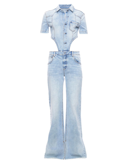 Ser.o.ya Dallas Denim Jumpsuit In Coastline In Multi