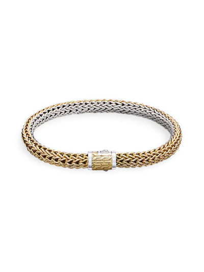 John Hardy Classic Chain Reversible Bracelet In Gold