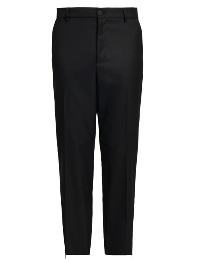 Versace Jeans Couture Men's Pleated Cotton Pants In Black