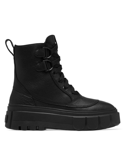 Sorel Caribou X Waterproof Leather Lace-up Boot In Black