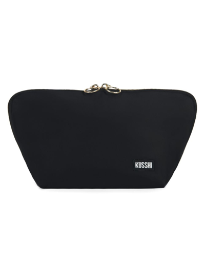 Kusshi Women's Signature Makeup Bag In Black Leopard