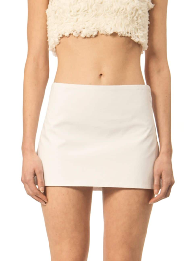 Interior Women's The Demi Micro Miniskirt In White