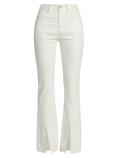 Cinq À Sept Cinq A Sept Shanis Slit Hem Trousers In Gardenia