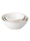 Fable 3 Piece Nested Serving Bowls In Speckled White