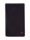 Loro Piana Lp Ribbed Cashmere Scarf In Blue Navy