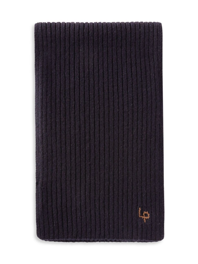 Loro Piana Lp Ribbed Cashmere Scarf In Blue