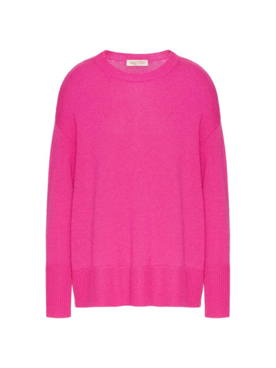 Valentino Knit Cashmere Sweater In Pink