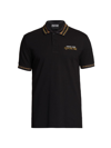 VERSACE JEANS COUTURE MEN'S CHAIN-LINK POLO SHIRT