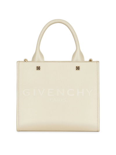 Givenchy Women's Mini G-tote Shopping Bag In Leather In Neutrals