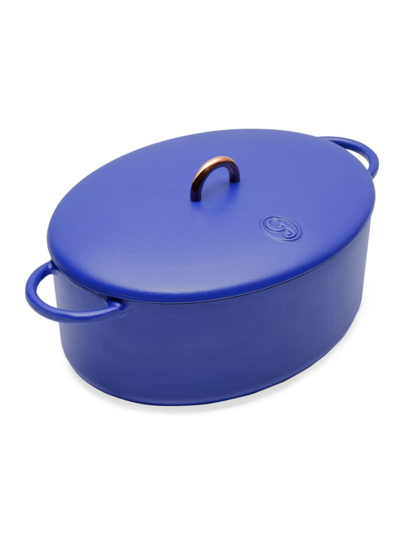 Great Jones The Dutchess 6.75-quart Enamel Cast Iron Dutch Oven With Lid In Blueberry