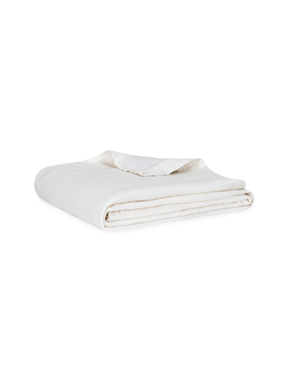 Lands Downunder Winslow Linen Blanket In White