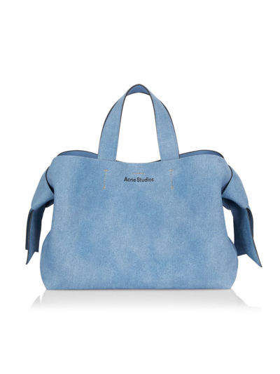 Acne Studios Women's Musubi Denim Suede Tote Bag In Light Blue