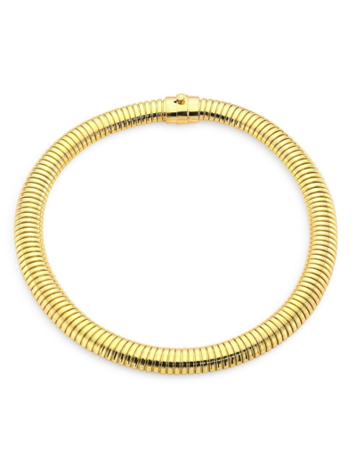 Alberto Milani Women's Via Bagutta 18k Gold Snake Chain Collar Necklace/17"