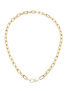 SAKS FIFTH AVENUE WOMEN'S 14K GOLD & DIAMOND CLASP SOLID CHAIN NECKLACE