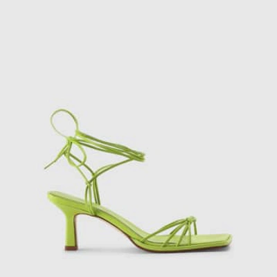 Aeyde Roda Leather Sandals In Green