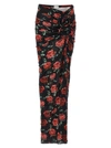 Magda Butrym Appliquéd Floral-print Stretch-jersey Maxi Skirt