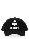 MARANT LOGO EMBROIDERY CAP HATS WHITE/BLACK