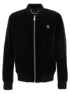 Philipp Plein Logo-patch Zip-up Bomber Jacket