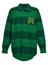PALM ANGELS RUGBY JACKETS GREEN