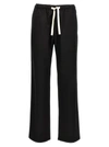 Palm Angels Black Pxp Washed Palm Chino Trousers