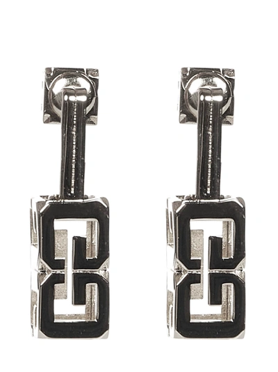 Givenchy G Cube Earrings In Silver
