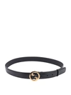 Gucci Interlocking G Buckle Belt In Black