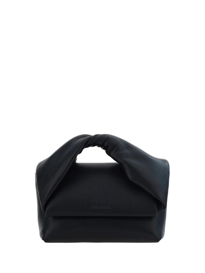 Jw Anderson J.w. Anderson Black Leather Medium Twister Bag