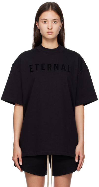 Fear Of God Black Eternal T-shirt In 001 Black