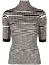 MISSONI HIGH-NECK JACQUARD KNITTED TOP